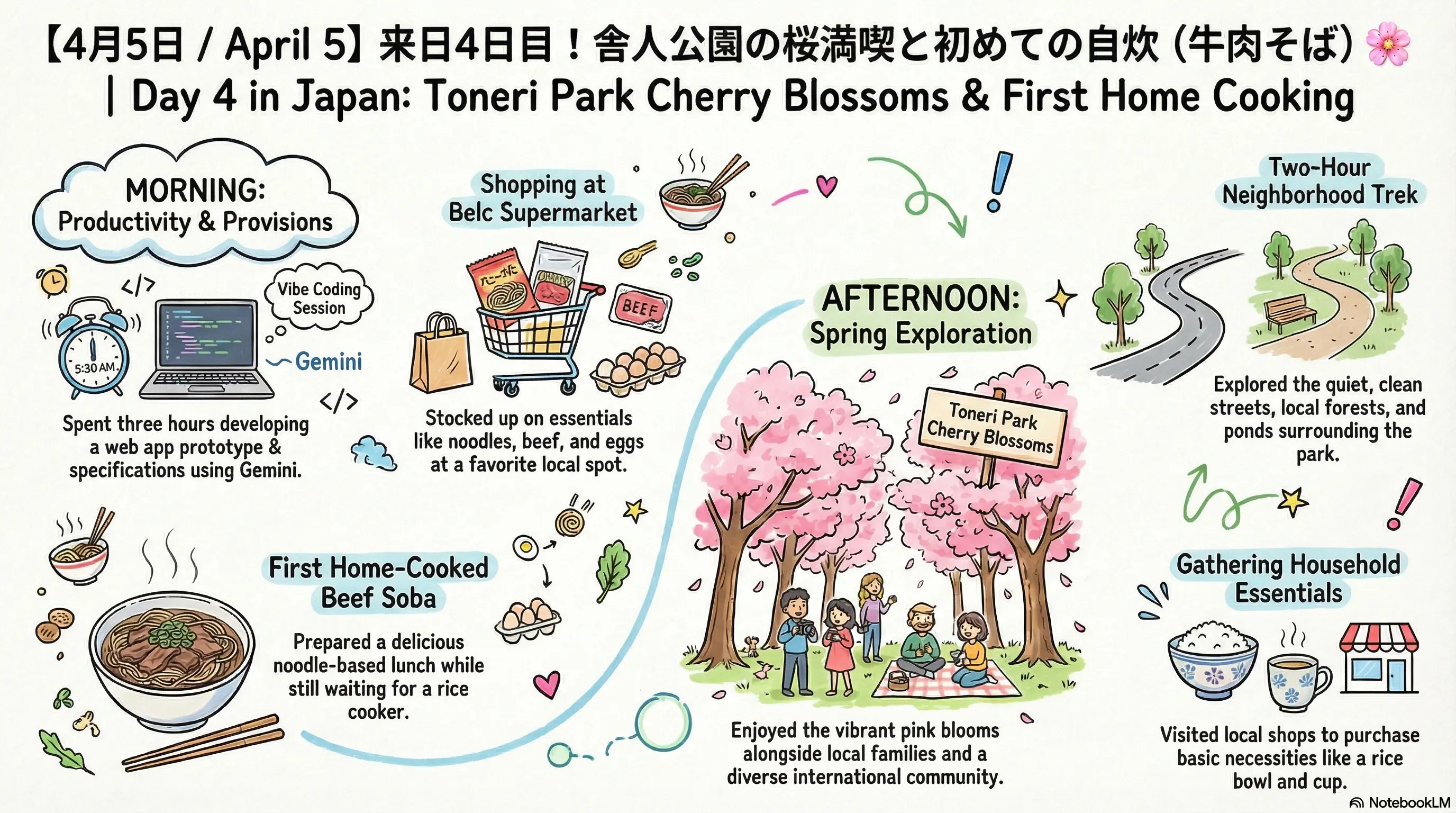 舎人公園の桜に癒されて。地元スーパー「ベルクス」が私のお気に入り！